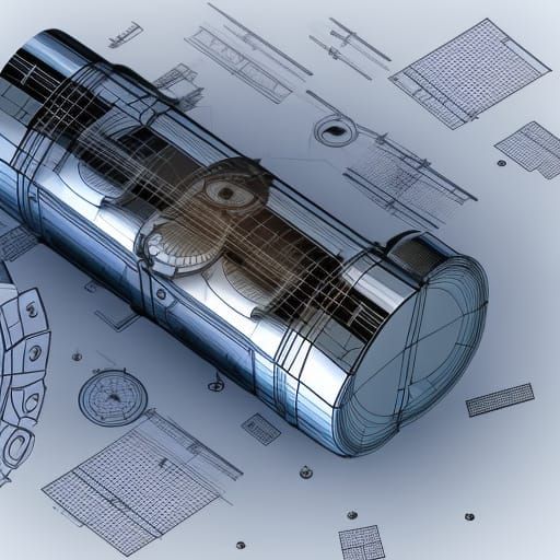 Clockwork Cylinder Cutaway with 3D Clock Parts
