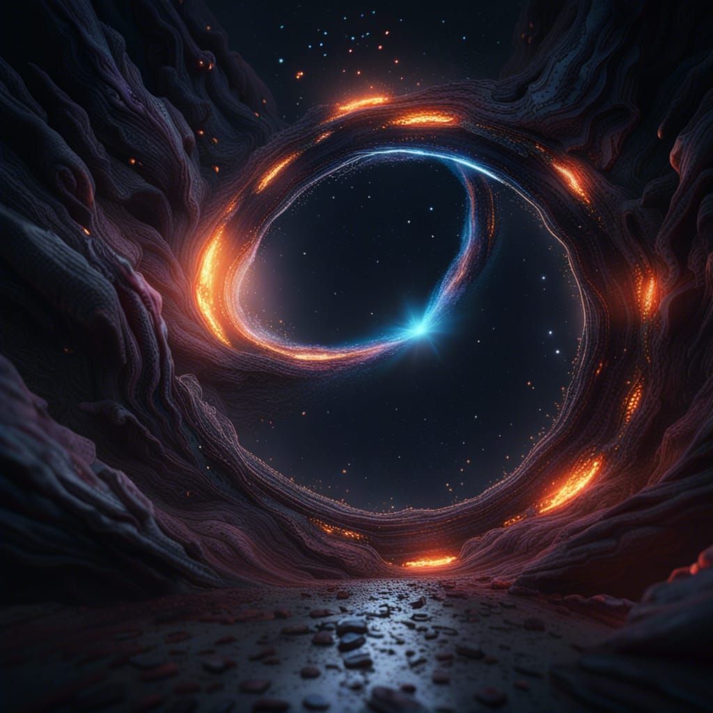 Light Bending Around a Black Hole in Deep Color