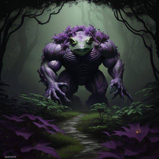 Ethereal Beast in a Verdant Realm