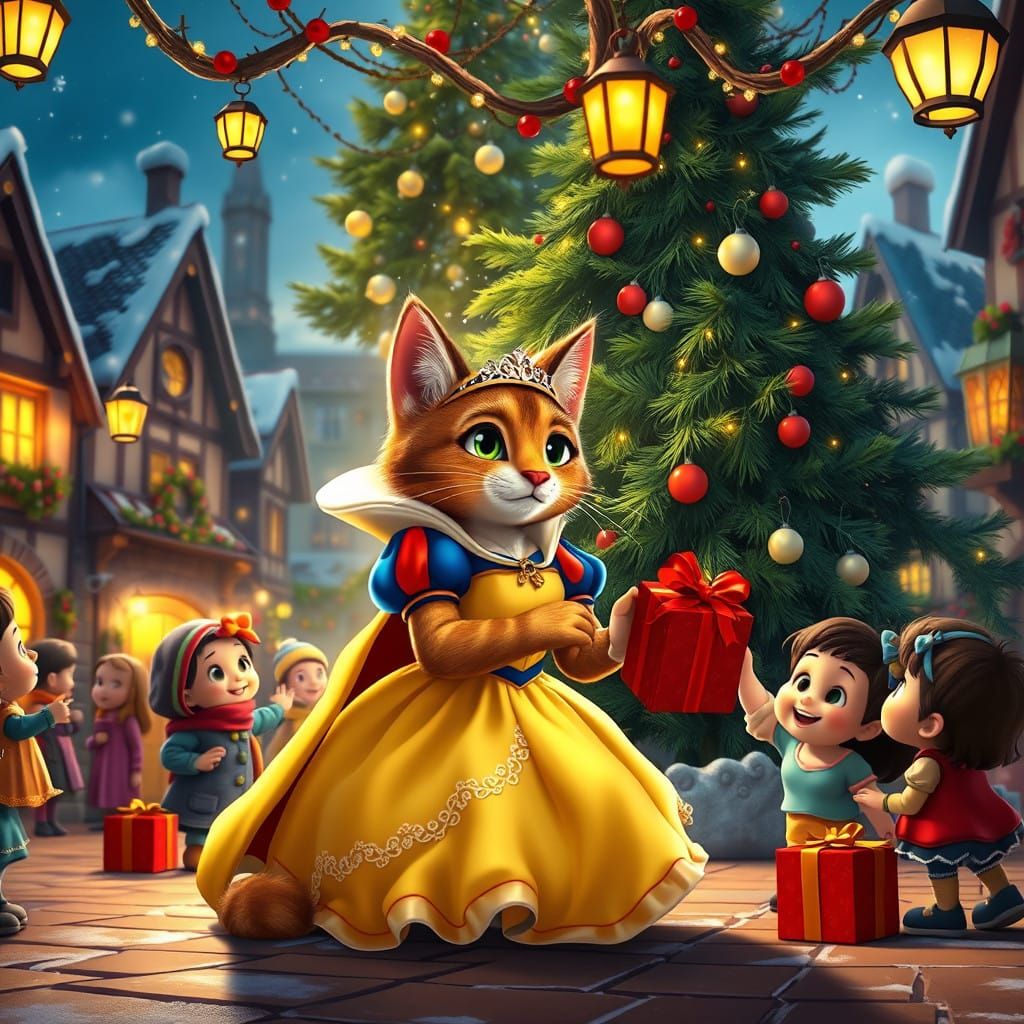 Magical British Cat Brings Christmas Joy in Disney-Inspired....