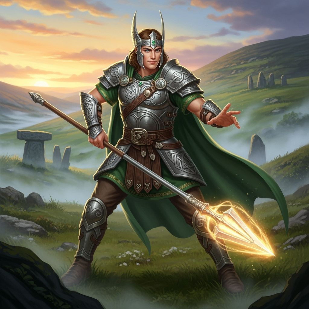 Lugh, Celtic God, Master of Skills in Digital Painting