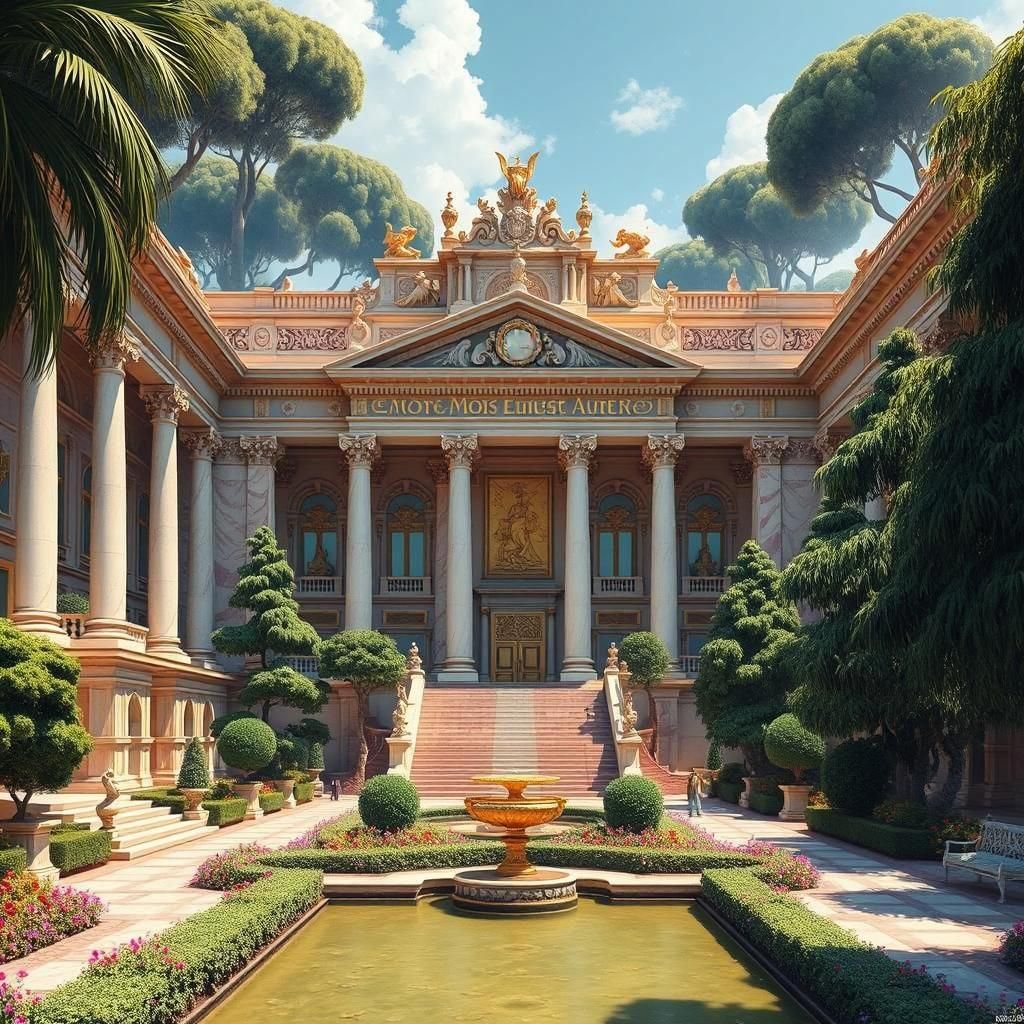 Domus-Aurea, the big house of emperor Nero.