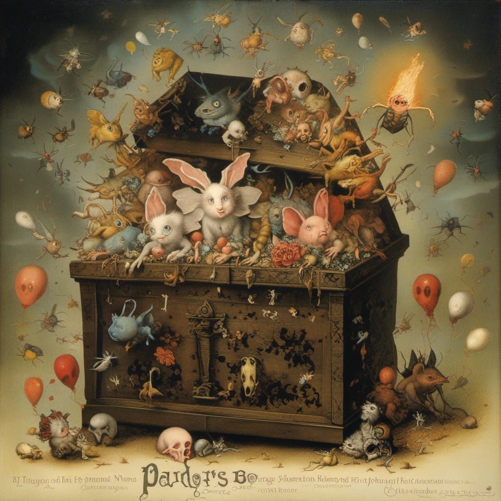 Pandora's Box Unleashes Evil: A Dark Vision