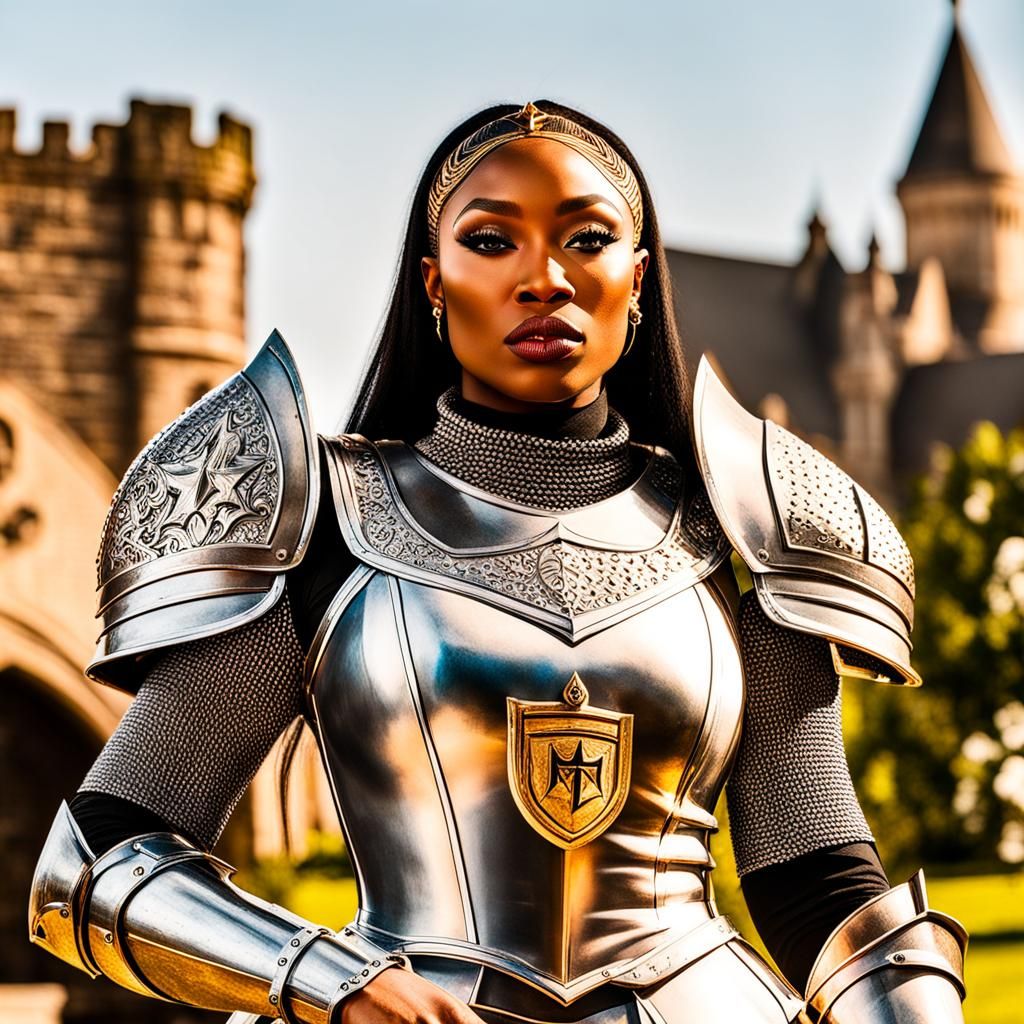 Megan Thee Stallion as a Knight