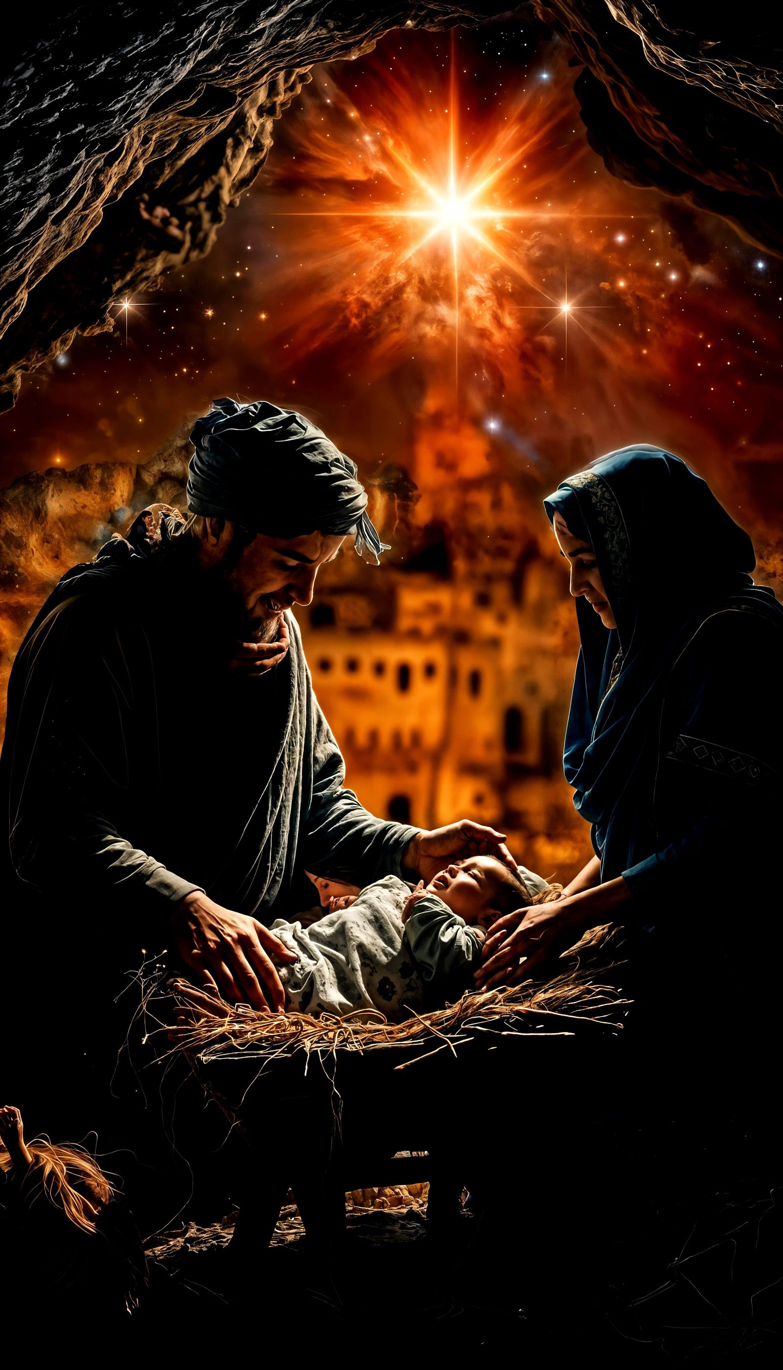 Cosmic Star in Vibrant Nebula