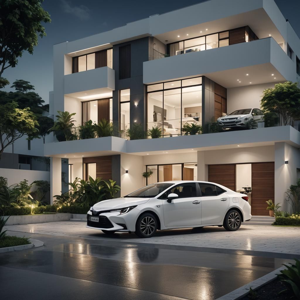 Toyota Corolla Altis Hybrid in Brazilian Condominium