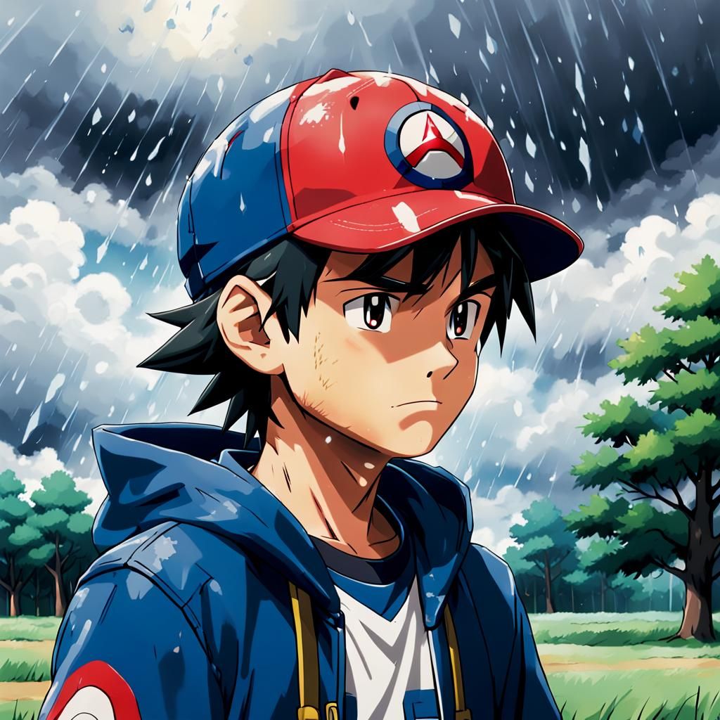 Ash Ketchum: Tears After Cloudy Weather