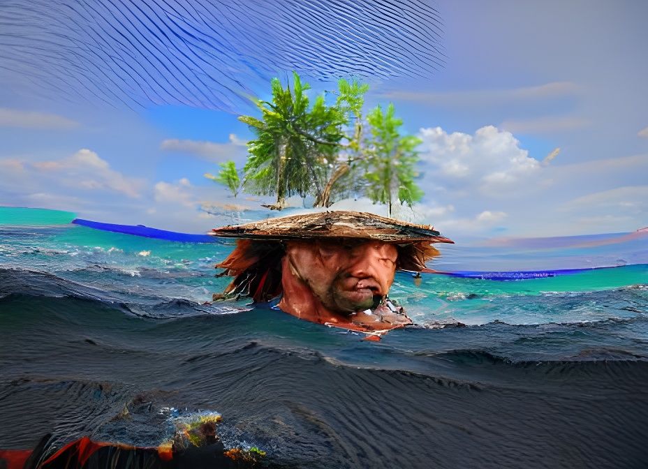 Johnny Castaway Emerges from Island Landscape