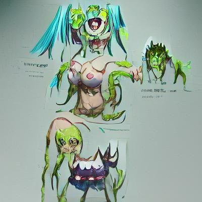 Anime Monster Girl Concept Art