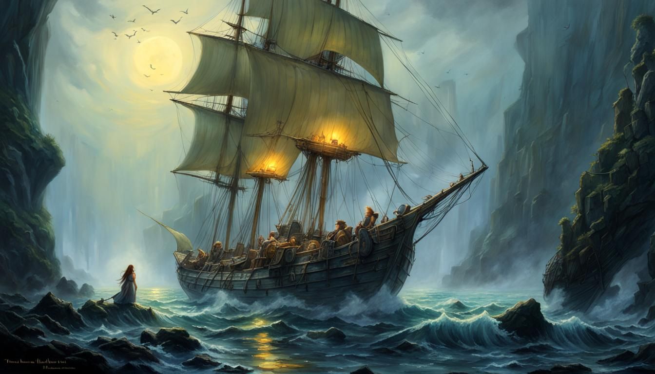 Mermaid's Song Lures Submarine to Rocky Doom