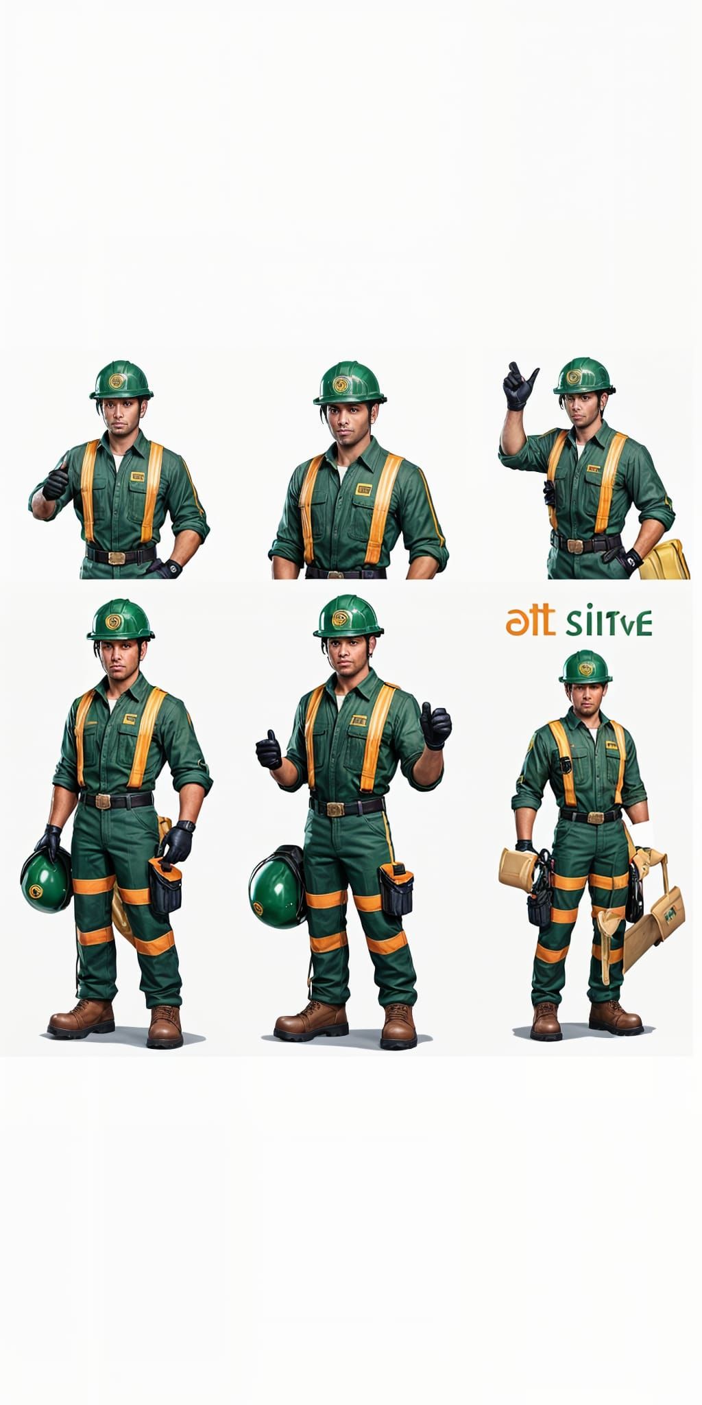 Sebenza Forestry Safety Character Illustration