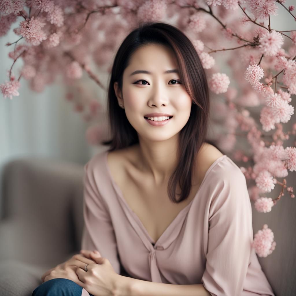 Beautiful Asian Woman Portrait