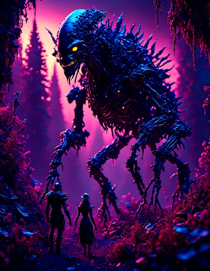 <lora:Surreal2:1.0> <lora:Portrait Evolved:1.0> <lora:3D Mapping:1.0> Shadow alien black insectoid centaurs