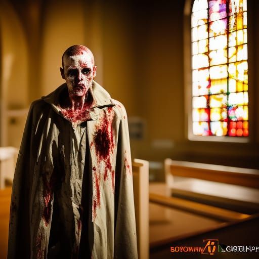 Zombie Locked in Church: Professional Photography