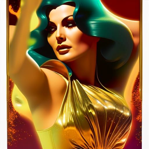 Edwige Fenech in 70's Splatter Movie Poster Art