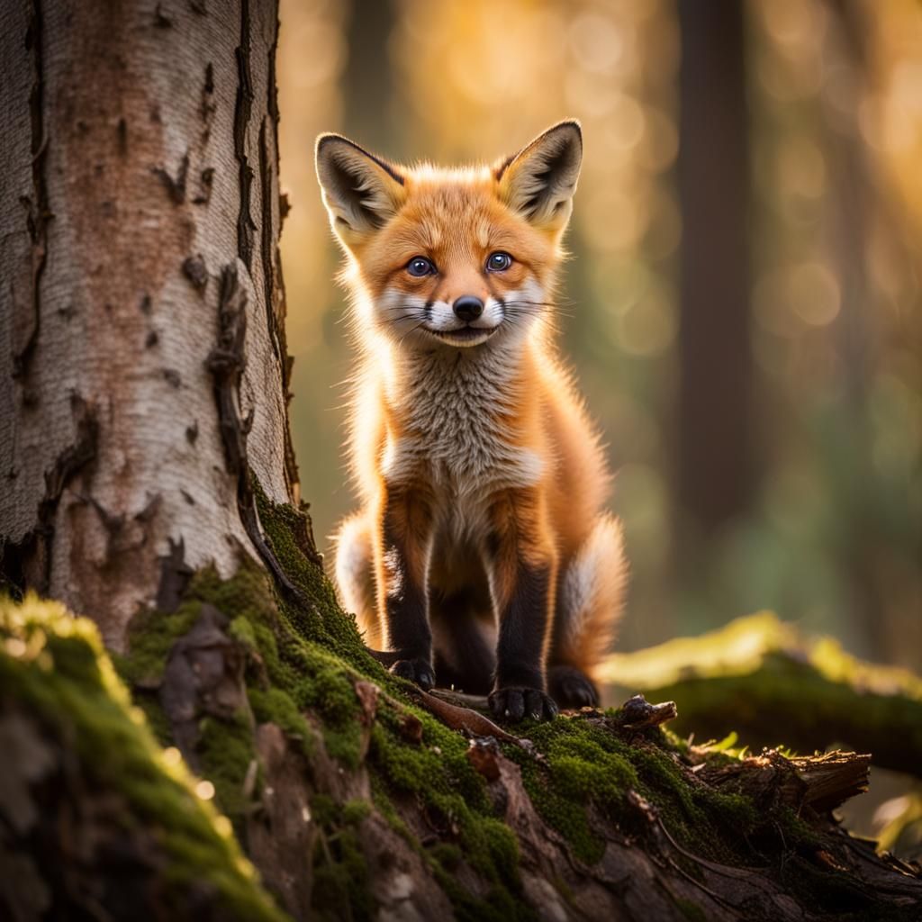 Gentle Fox in Forest Glory