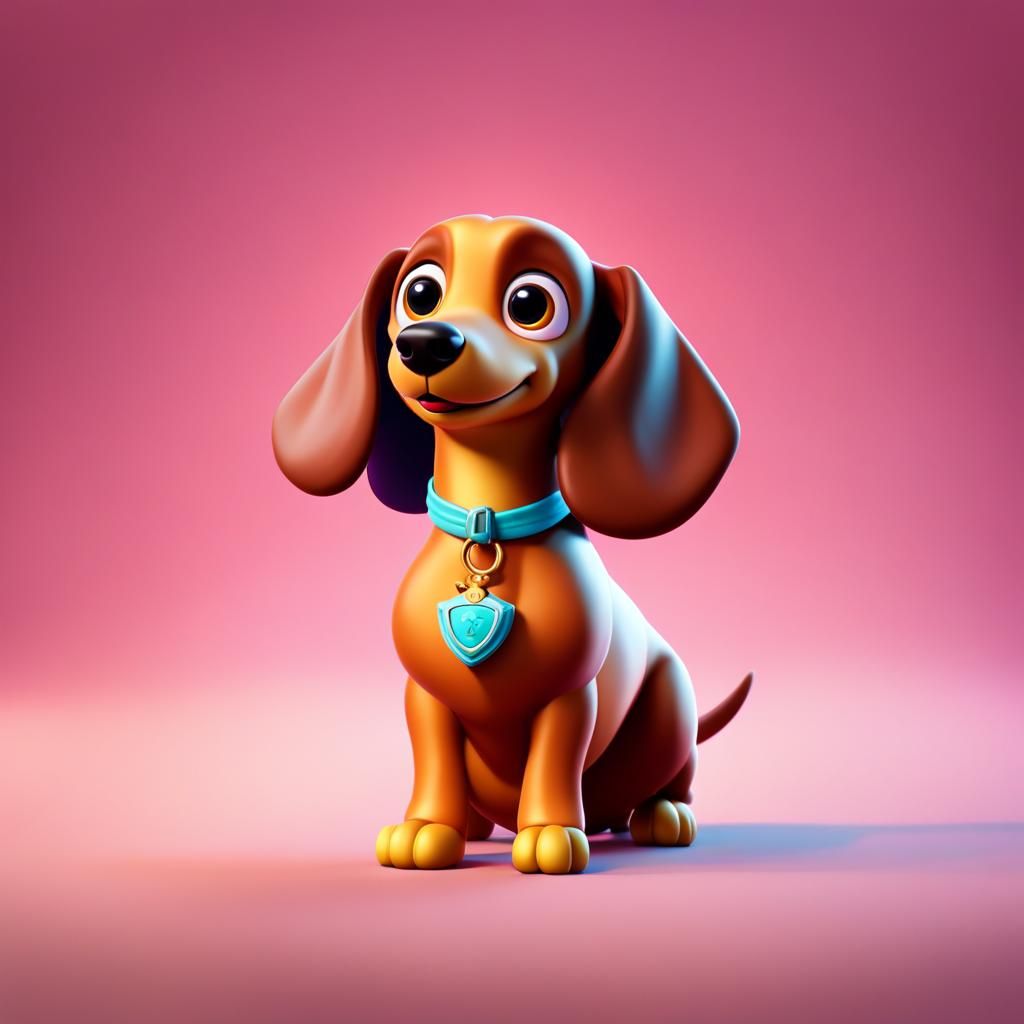Disney Princess Dachshunds: 3D Concept Art