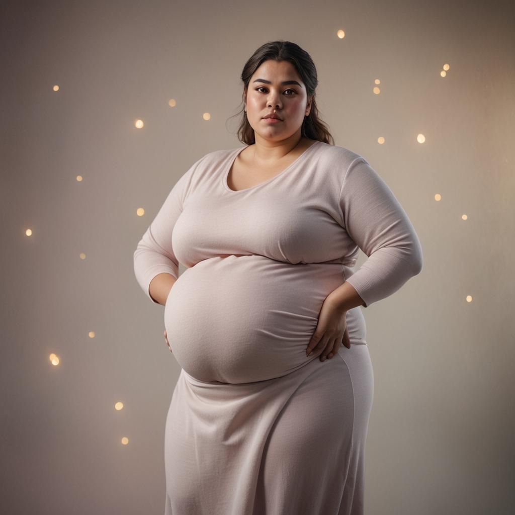 Hyperrealistic Portrait of a Curvy Woman