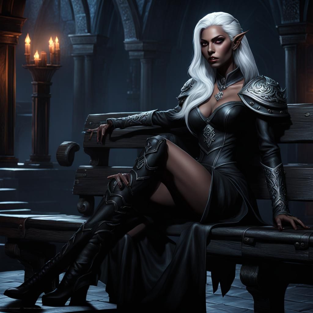 Rhyvrun the Drow Druid