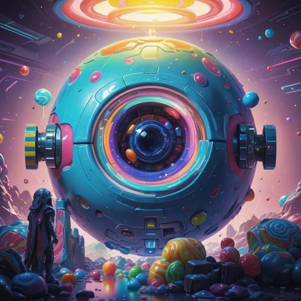 I Have No Mouth: Candy Art Sci-Fi Scene