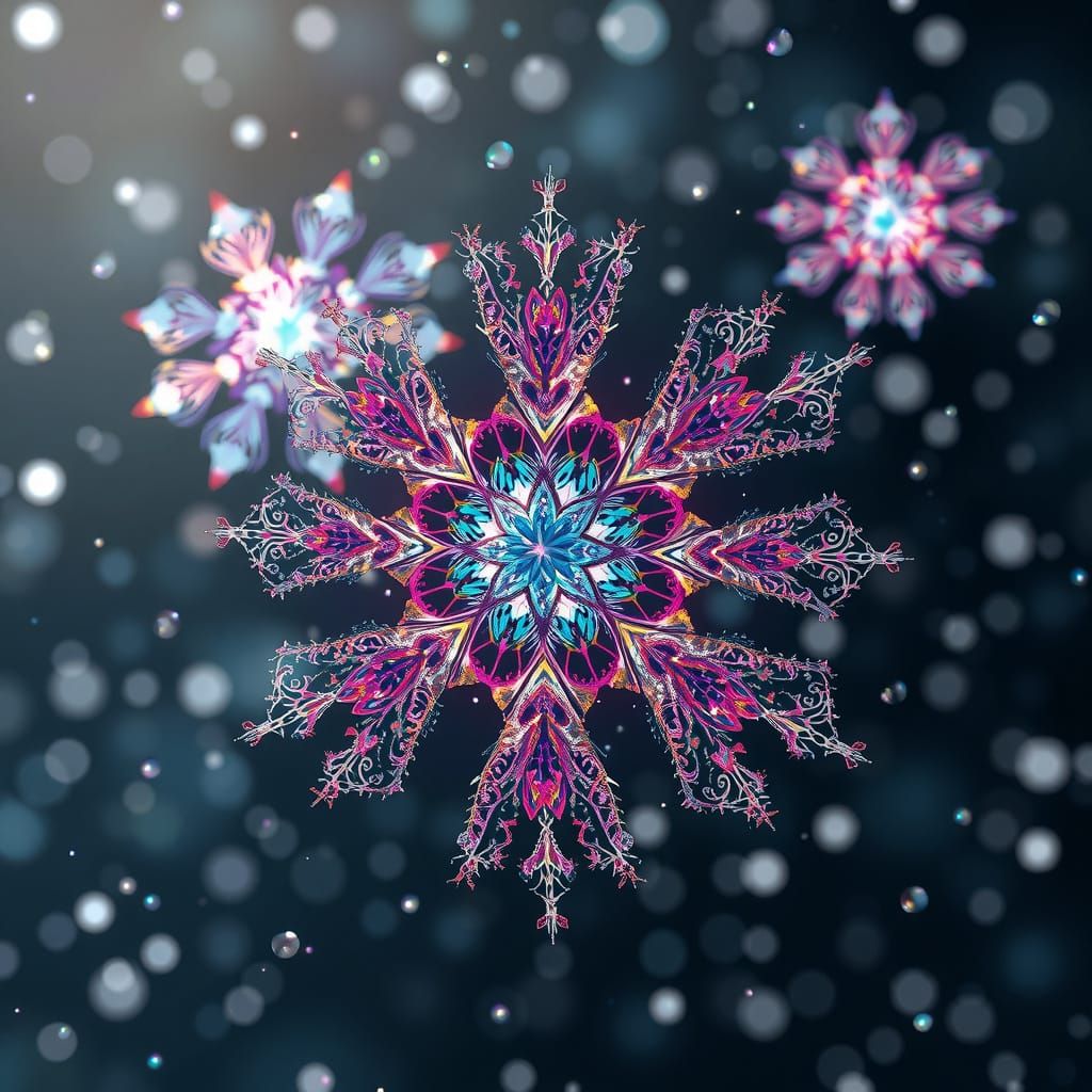 Surreal Winter Wonderlands in Futuristic HDR Style