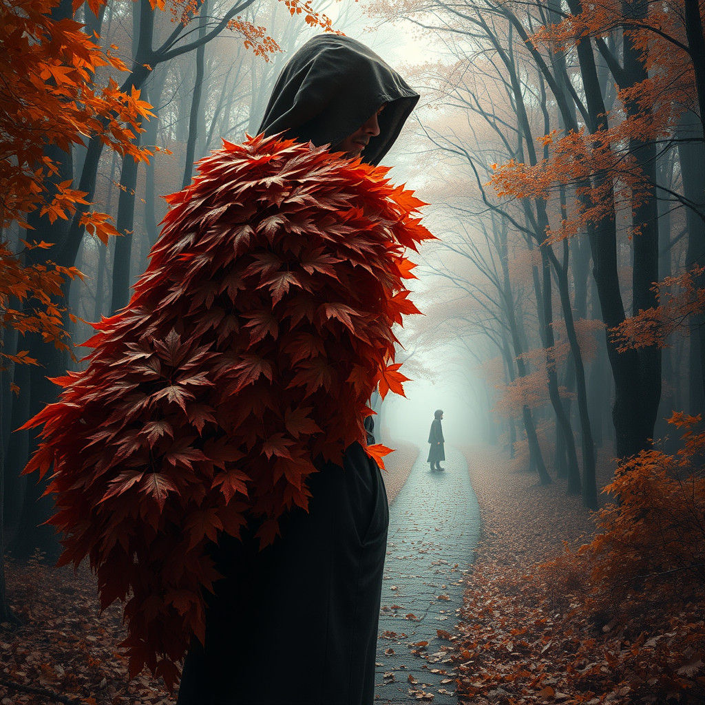 Autumn Figure Reveals Mystical Realm