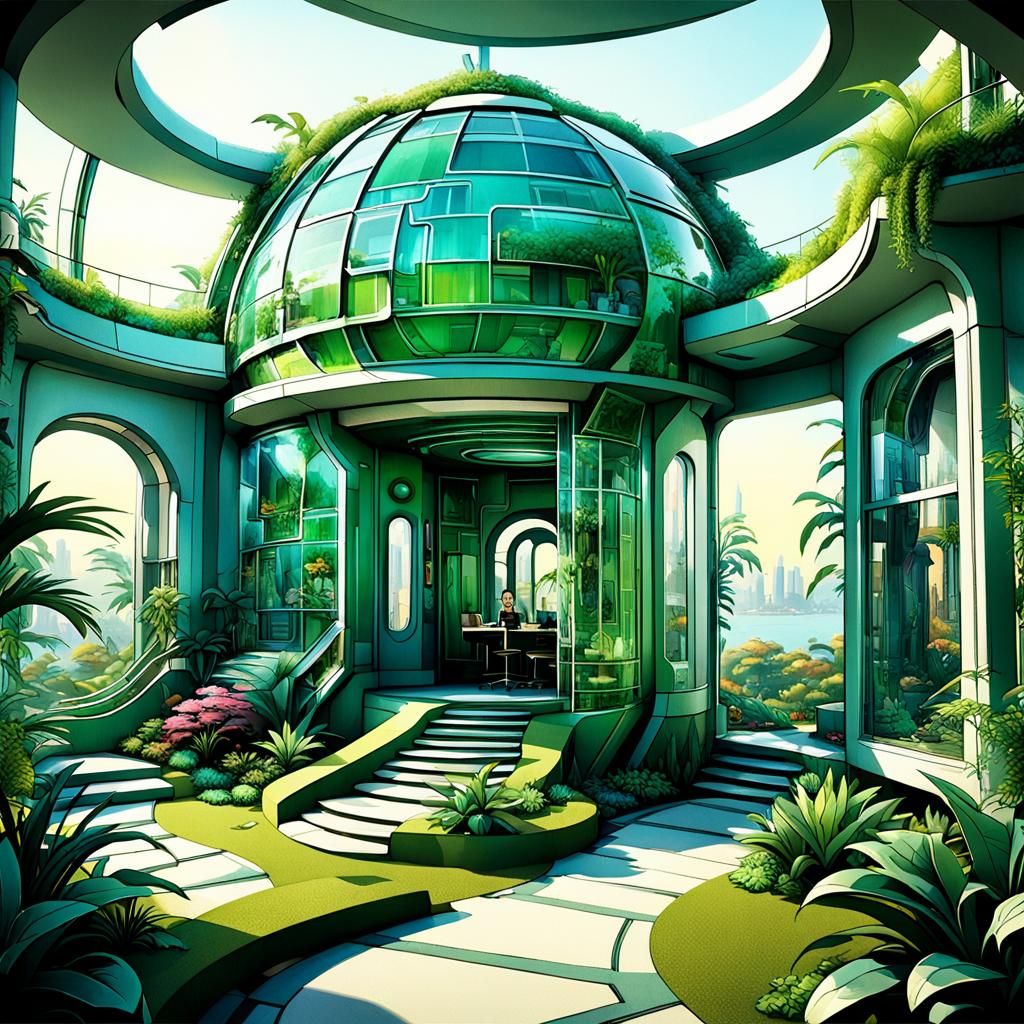 Cybertronian Family Home in Art Deco Futurism