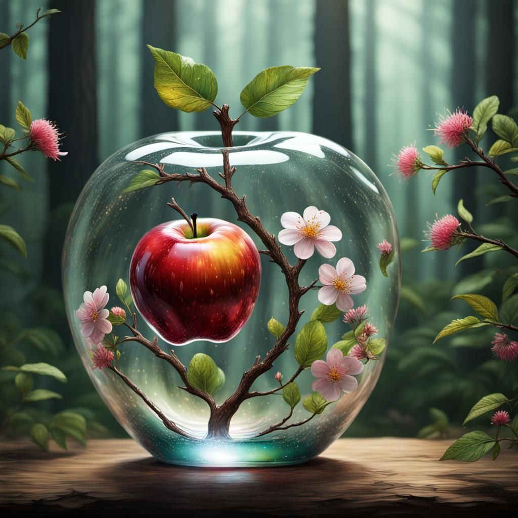 glass apple