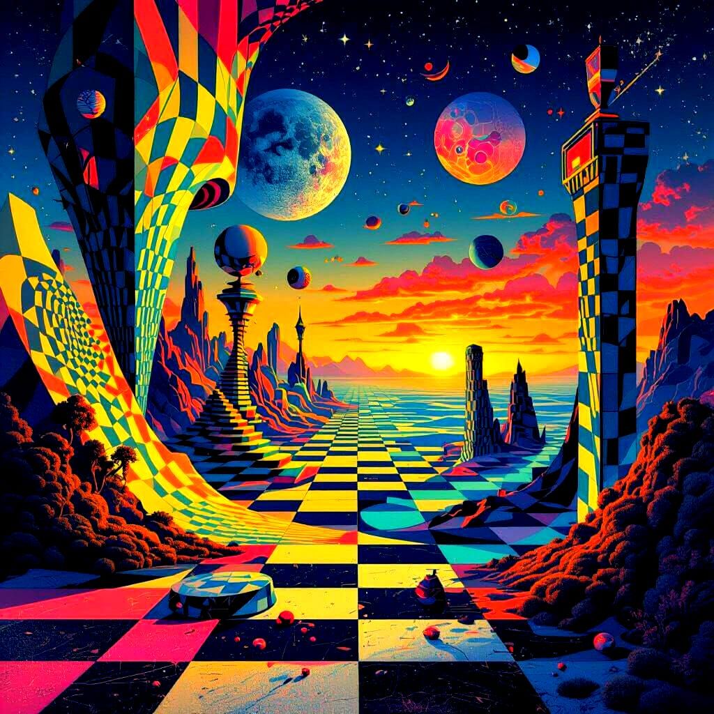 Abstract Visual Distortion Effect