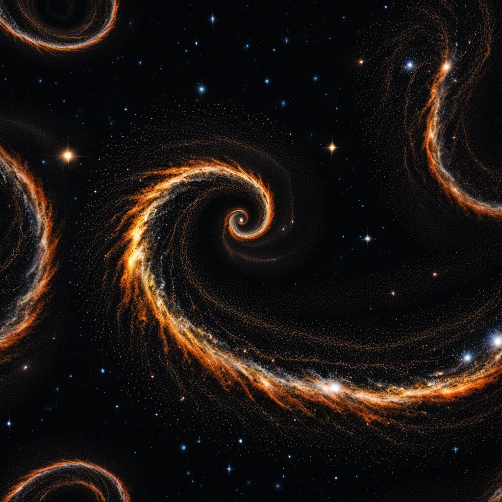 Spectacular Spiral Galaxy in Deep Space