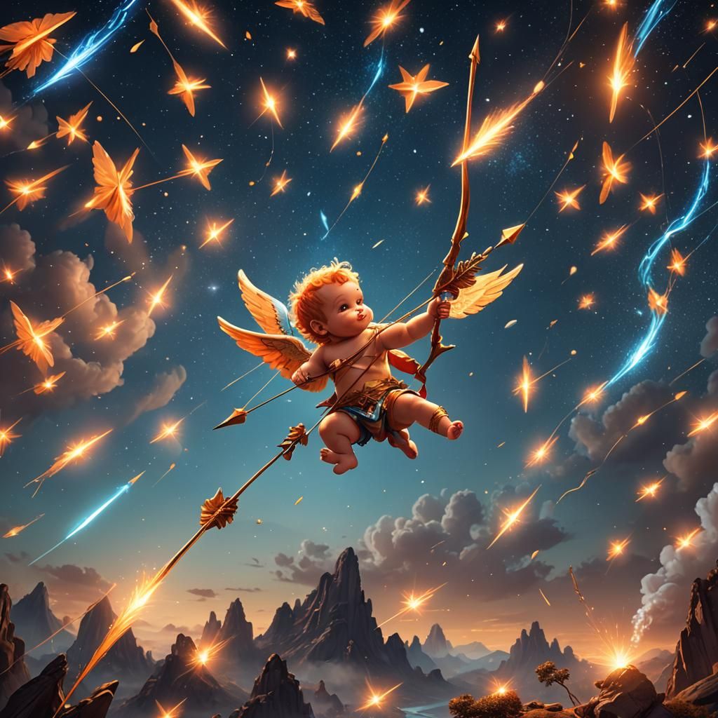Cupids Launch Shooting Star: Fantasy Concept Art