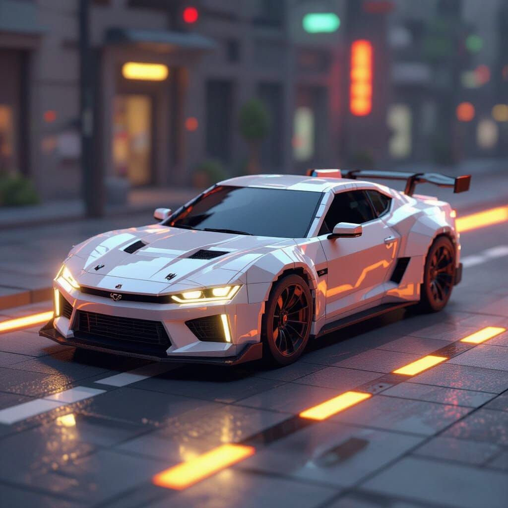Voxel Car Art