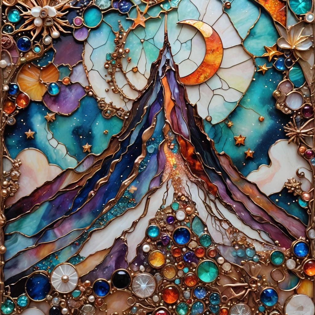 Stained Glass Volcano