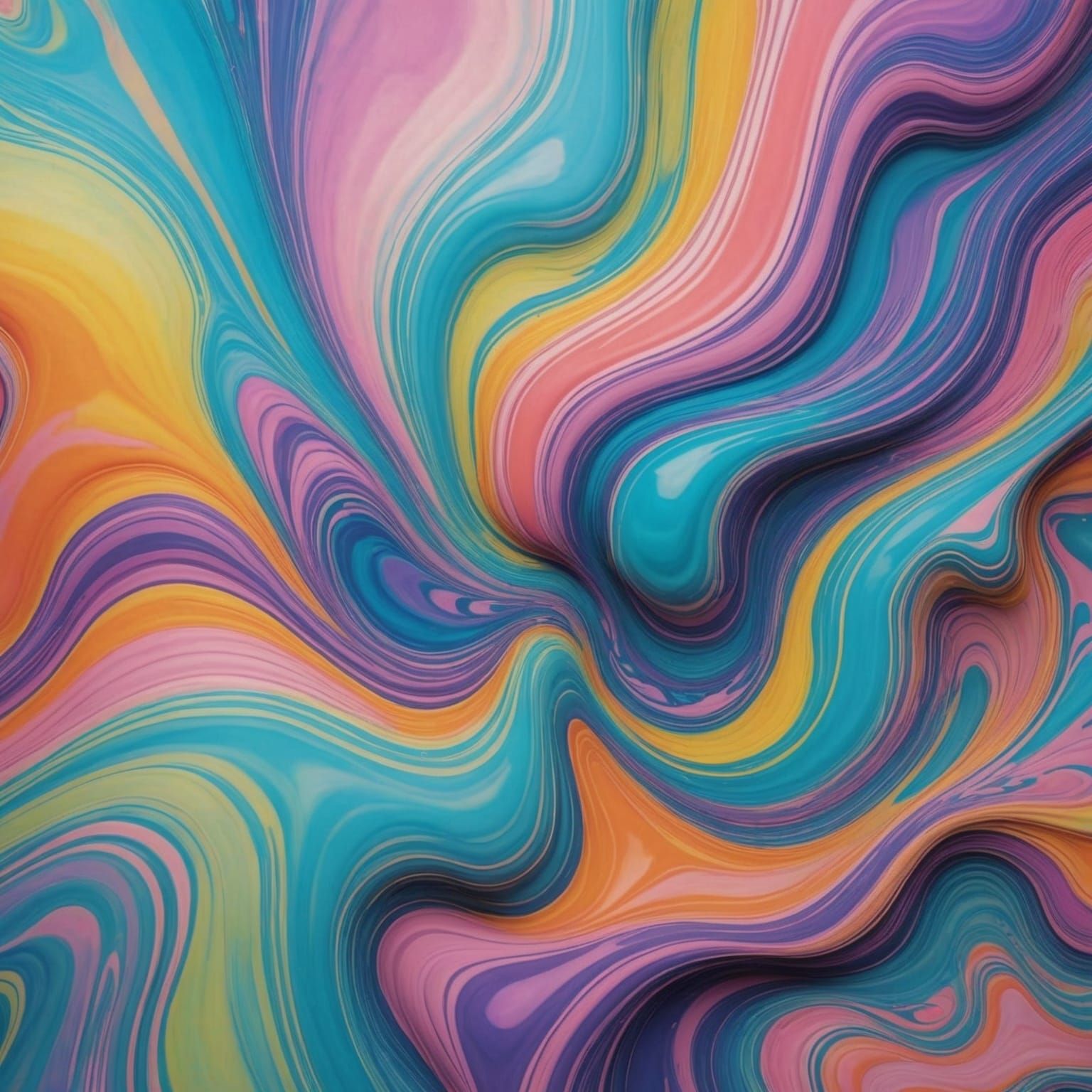 Fractal Non-Newtonian Fluids in Pastel Colors