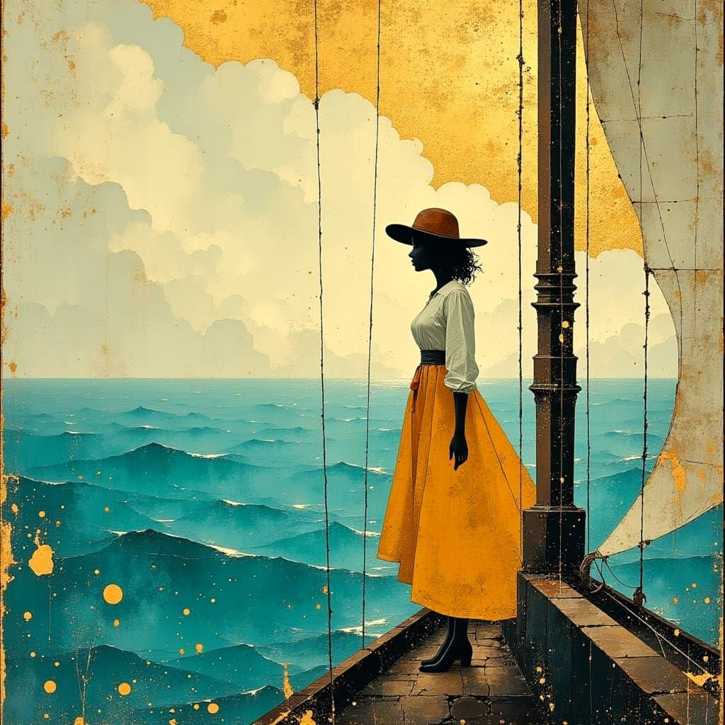 Ethereal Voyage in a Celestial Vessel