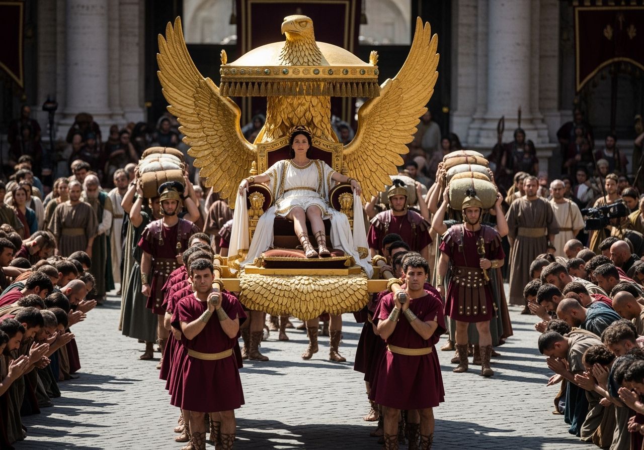 Empress Messalina's Triumphant Entry into Rome
