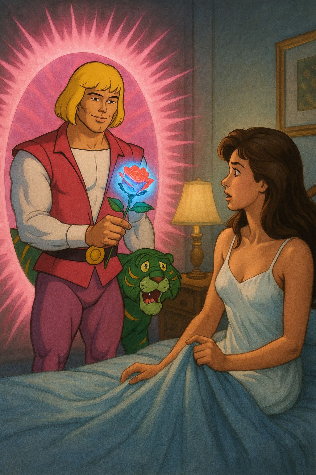 He-Man and Kitty Pryde Meet Through a Star Portal