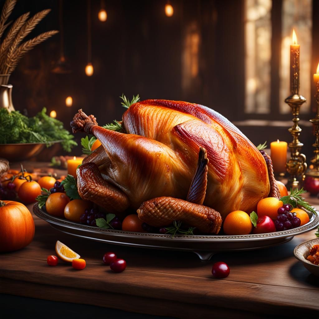 Dancing Roast Turkey: Fantasy Concept Art