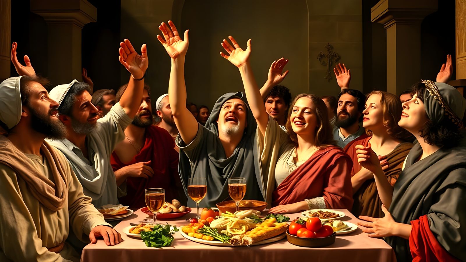 Diverse Christians Rejoice, Pray, and Give Thanks in Harmony
