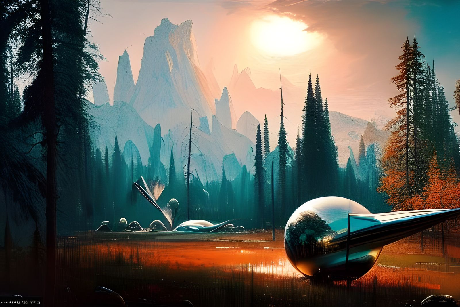 Spectacular Alien Landscape Painting