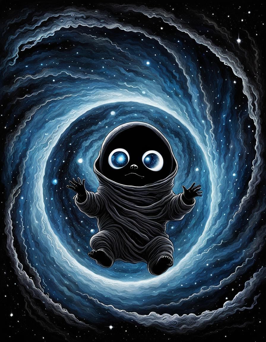 Surreal Nightmare Descending from Cosmic Black Hole