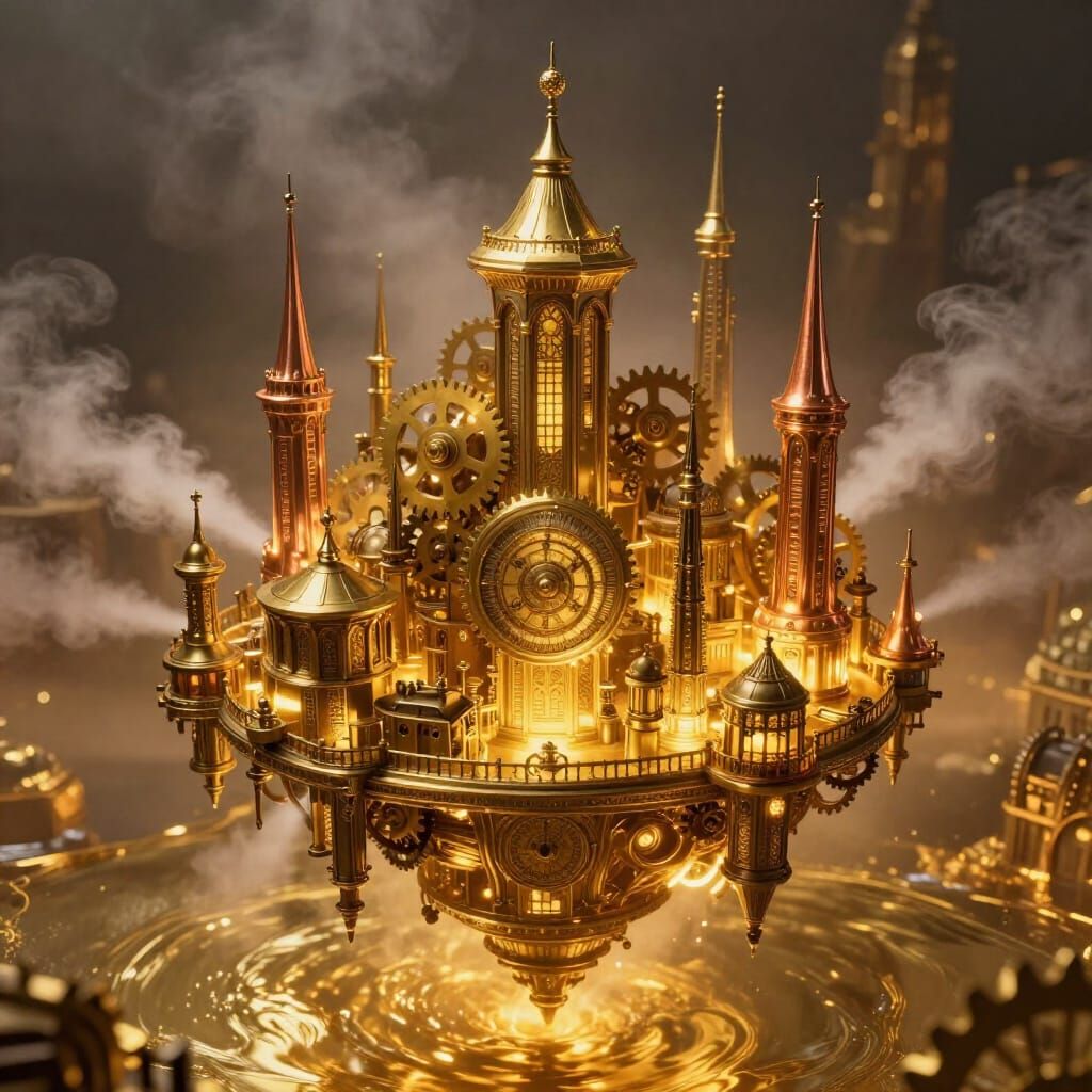 Clockwork City on Molten Gold Sea