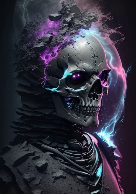 Abstract Swirls of Color Depicting Chaos