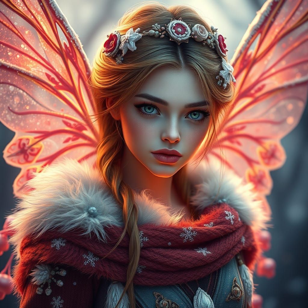 Winter Fairy in Ethereal Splendor