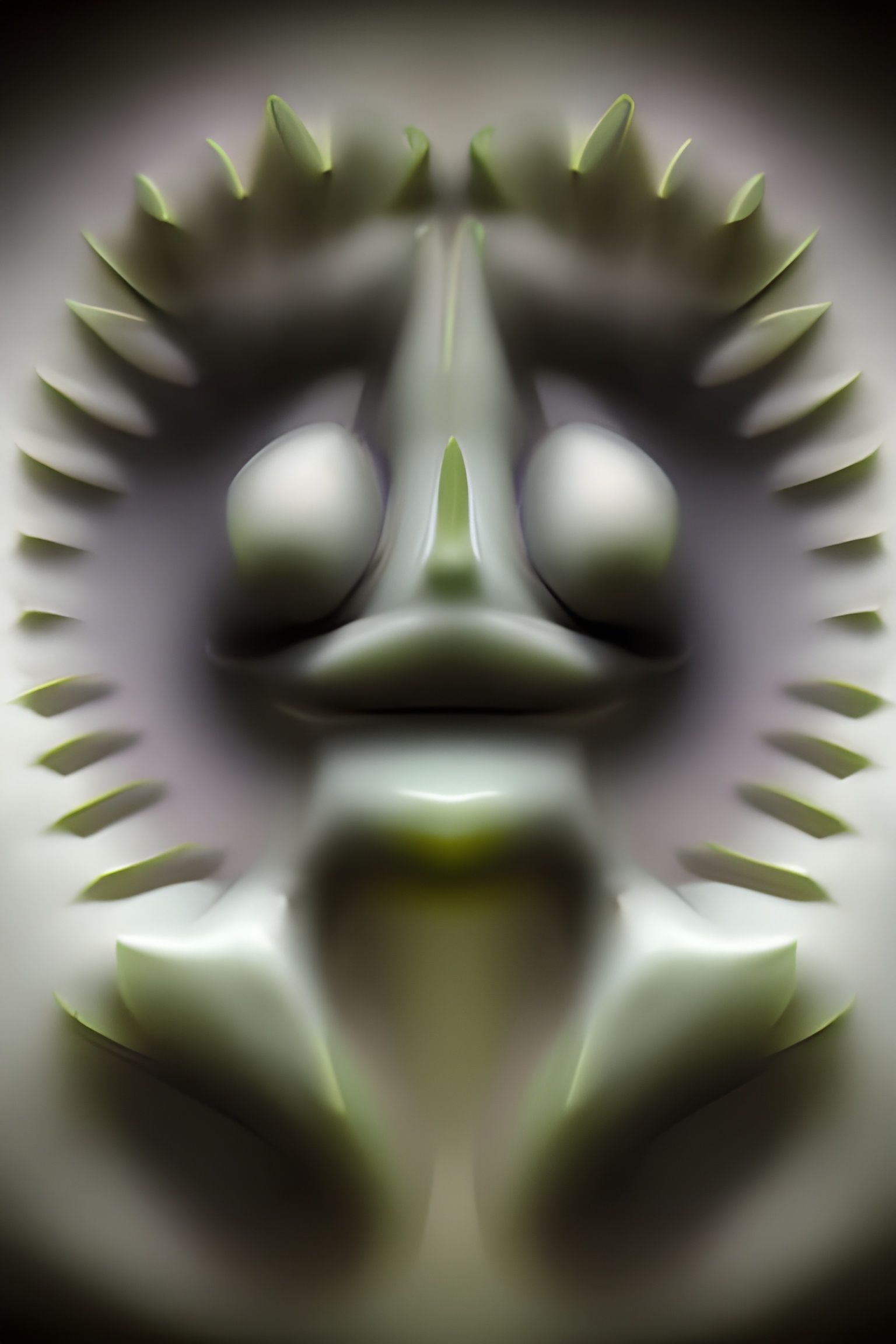 Cactus Greenman in Embossed 3D Style