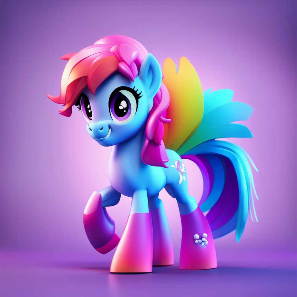 My Little Pony OC in G4 Style, 3D Digital Art