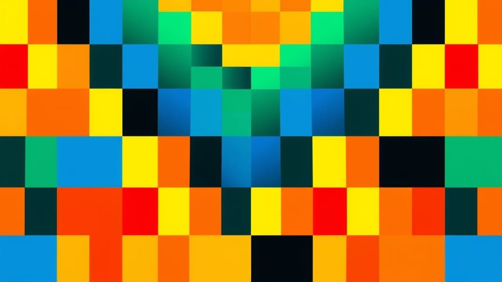 Moiré Patterns in Vibrant Colors