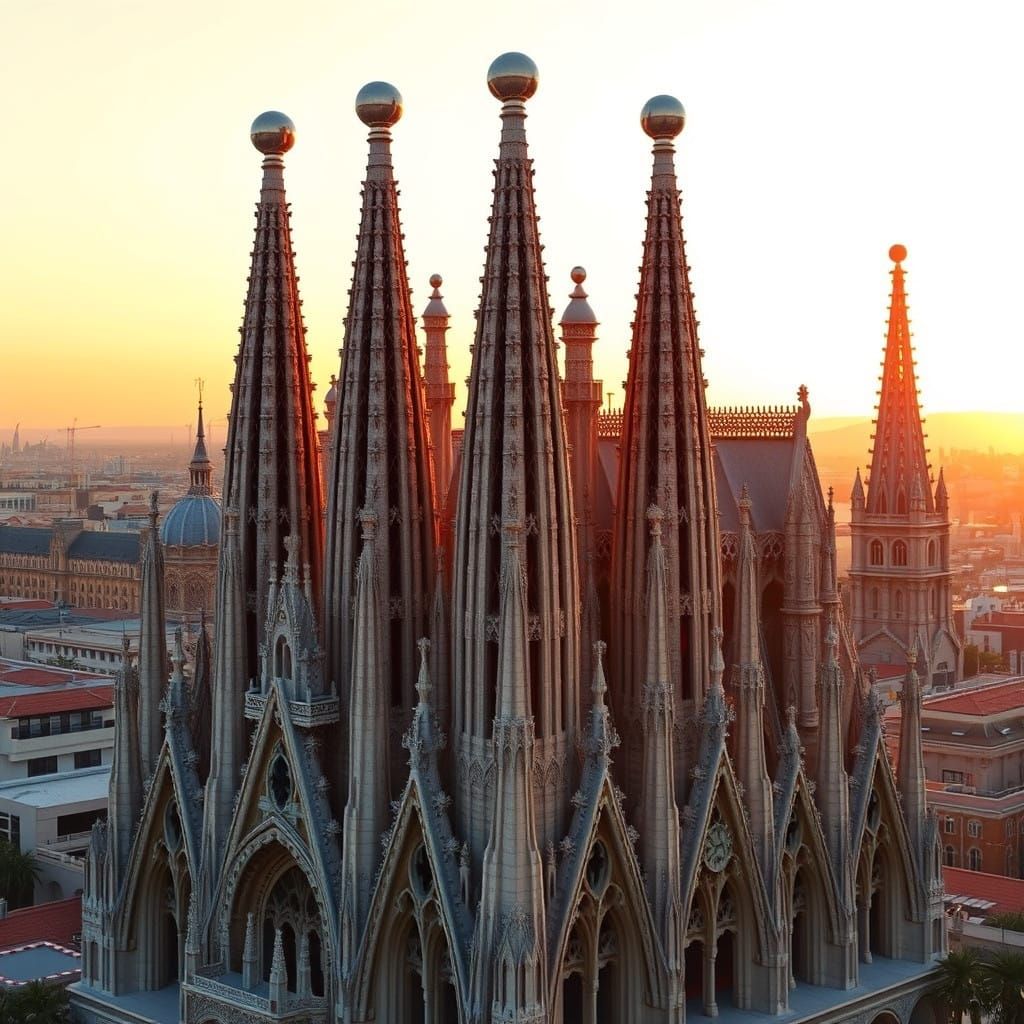 Sagrada Familia in Gaudí's Organic Style