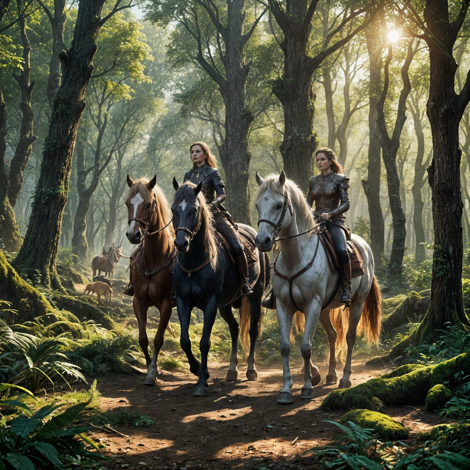 Romantic Horseback Ride: Fantasy Concept Art