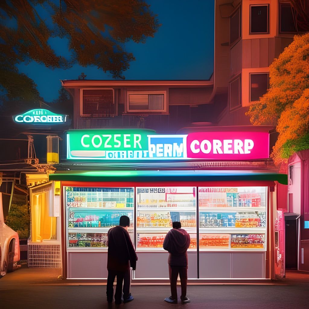Detailed Ice Cream Corner Shop Photography